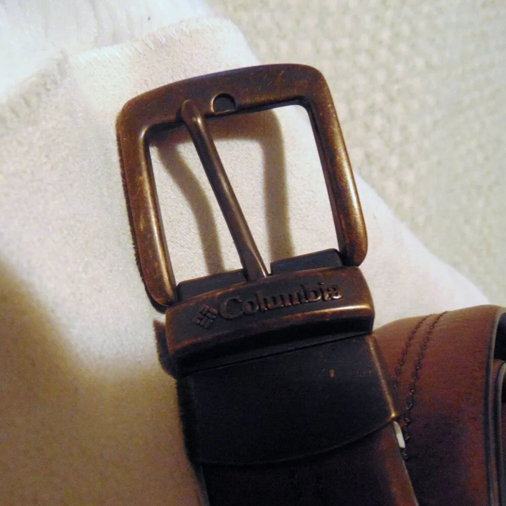 Columbia Brown Buckle Belt Plus 2X Quiet Utility Normcore Minimalist Gorpcore